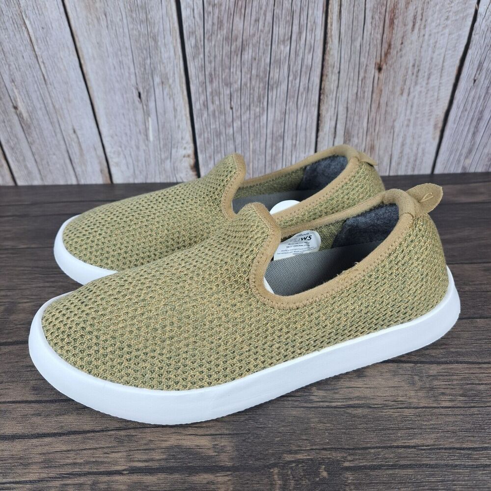 Allbirds Tree Lounger Slip On Knit Loafer Women's Sz 5 Lux Honey Blizzard Sole